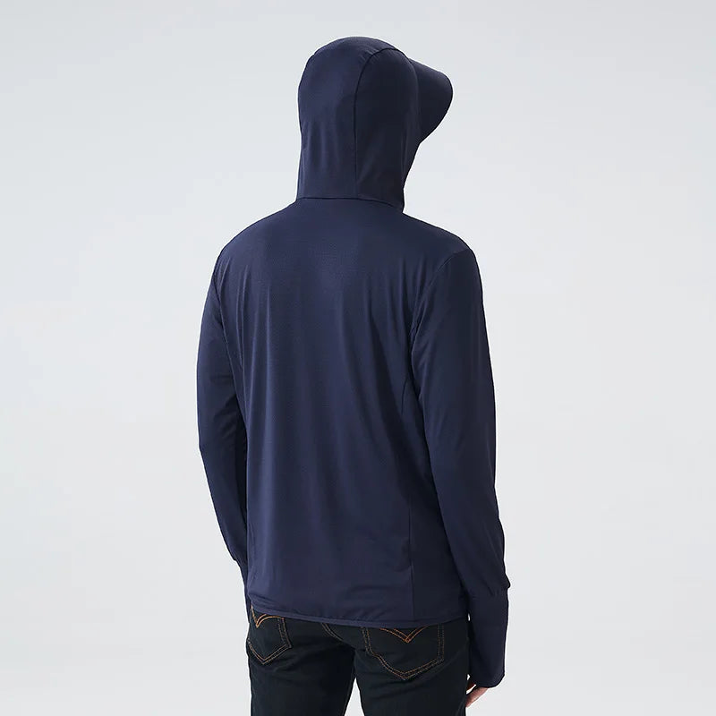 Men’s Summer UV Protection Hooded Jacket – Ultra-Light, Breathable & UPF 50+ - 3KDyn